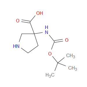 3-([(TERT-BUTOXY)CARBONYL]AMINO)PYRROLIDINE-3-CARBOXYLIC ACID - Click Image to Close