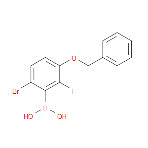 3-(BENZYLOXY)-6-BROMO-2-FLUOROPHENYLBORONIC ACID