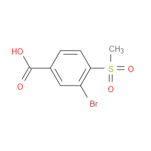 3-BROMO-4-(METHYLSULFONYL)BENZOIC ACID
