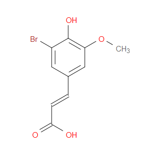 3-(3-BROMO-4-HYDROXY-5-METHOXYPHENYL)ACRYLIC ACID - Click Image to Close