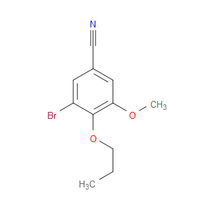 3-BROMO-5-METHOXY-4-PROPOXYBENZONITRILE