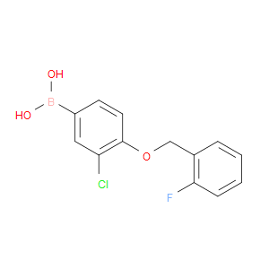3-CHLORO-4-(2'-FLUOROBENZYLOXY)PHENYLBORONIC ACID - Click Image to Close