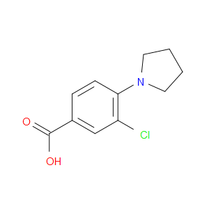 3-CHLORO-4-PYRROLIDINOBENZOIC ACID