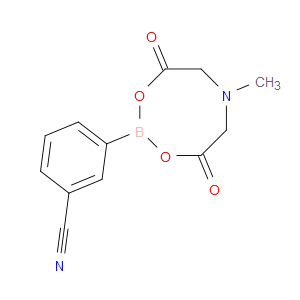 3-(6-METHYL-4,8-DIOXO-1,3,6,2-DIOXAZABOROCAN-2-YL)BENZONITRILE