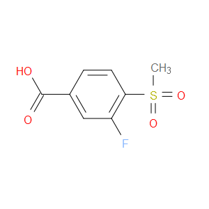 3-FLUORO-4-(METHYLSULFONYL)BENZOIC ACID