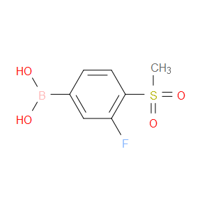 3-FLUORO-4-(METHYLSULFONYL)PHENYLBORONIC ACID