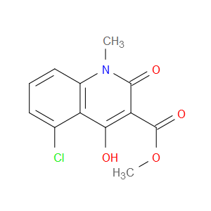 METHYL 5-CHLORO-4-HYDROXY-1-METHYL-2-OXO-1,2-DIHYDROQUINOLINE-3-CARBOXYLATE