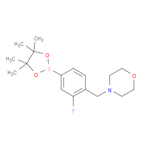 3-FLUORO-4-(N-MORPHOLINOMETHYL)PHENYLBORONIC ACID, PINACOL ESTER - Click Image to Close
