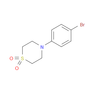 4-(4-BROMOPHENYL)THIOMORPHOLINE 1,1-DIOXIDE - Click Image to Close