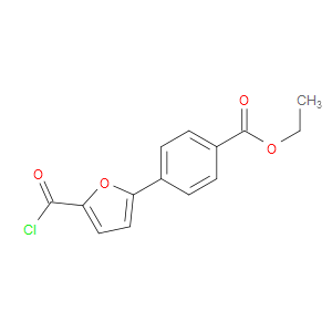 4-(5-CHLOROCARBONYL-FURAN-2-YL)-BENZOIC ACID ETHYL ESTER