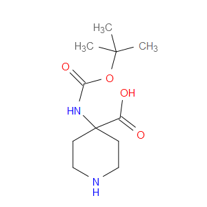 4-([(TERT-BUTOXY)CARBONYL]AMINO)PIPERIDINE-4-CARBOXYLIC ACID - Click Image to Close