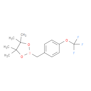 4,4,5,5-TETRAMETHYL-2-(4-(TRIFLUOROMETHOXY)BENZYL)-1,3,2-DIOXABOROLANE