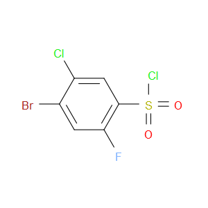 4-BROMO-5-CHLORO-2-FLUOROBENZENE-1-SULFONYL CHLORIDE - Click Image to Close