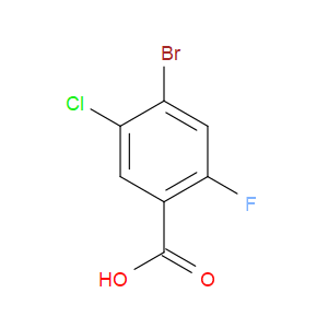 4-BROMO-5-CHLORO-2-FLUOROBENZOIC ACID - Click Image to Close