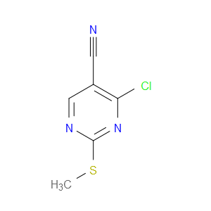 4-CHLORO-2-(METHYLTHIO)PYRIMIDINE-5-CARBONITRILE