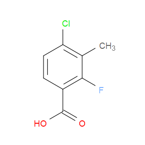 4-CHLORO-2-FLUORO-3-METHYLBENZOIC ACID