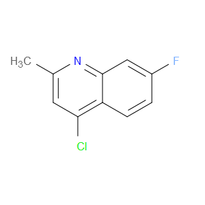 4-CHLORO-7-FLUORO-2-METHYLQUINOLINE