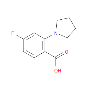 4-FLUORO-2-(1-PYRROLIDINYL)BENZOIC ACID - Click Image to Close