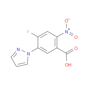 4-FLUORO-2-NITRO-5-(1H-PYRAZOL-1-YL)BENZOIC ACID
