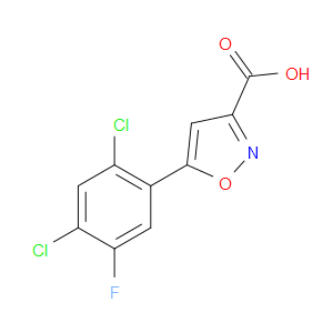 5-(2,4-DICHLORO-5-FLUOROPHENYL)ISOXAZOLE-3-CARBOXYLIC ACID - Click Image to Close