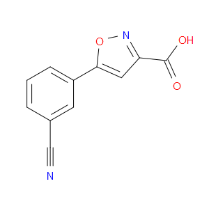 5-(3-CYANOPHENYL)ISOXAZOLE-3-CARBOXYLIC ACID