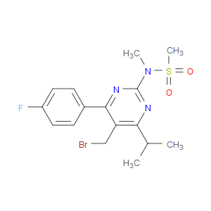 5-(BROMOMETHYL)-4-(4-FLUOROPHENYL)-6-ISOPROPYL-2-[METHYL(METHYLSULFONYL)AMINO]PYRIMIDINE