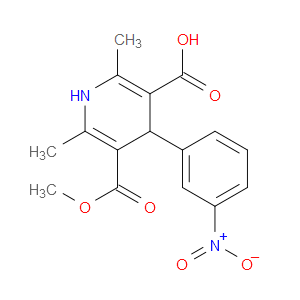 5-(METHOXYCARBONYL)-2,6-DIMETHYL-4-(3-NITROPHENYL)-1,4-DIHYDROPYRIDINE-3-CARBOXYLIC ACID