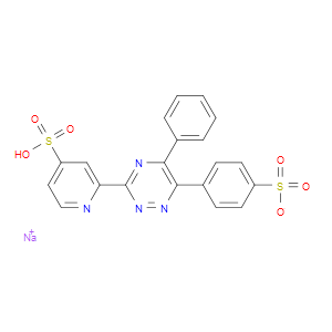 3-(2-Pyridyl)-5,6-diphenyl-1,2,4-triazine-4',4''-disulfonic acid sodium salt - Click Image to Close