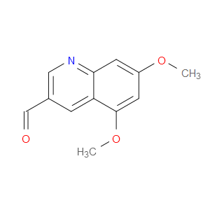5,7-DIMETHOXYQUINOLINE-3-CARBALDEHYDE - Click Image to Close