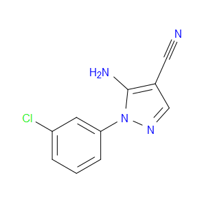 5-AMINO-1-(3-CHLOROPHENYL)-1H-PYRAZOLE-4-CARBONITRILE - Click Image to Close