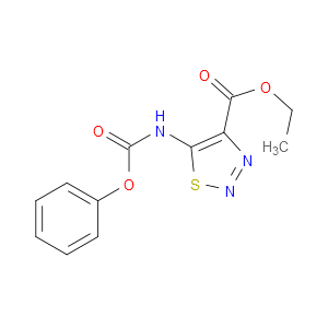 ETHYL 5-PHENOXYCARBONYLAMINO-1,2,3-THIADIAZOLE-4-CARBOXYLATE