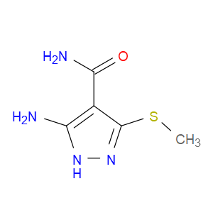 5-AMINO-3-(METHYLTHIO)-4-PYRAZOLECARBOXAMIDE