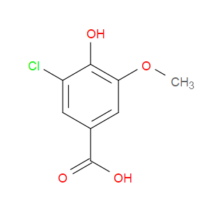 3-CHLORO-4-HYDROXY-5-METHOXYBENZOIC ACID - Click Image to Close