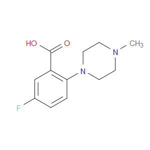 5-FLUORO-2-(4-METHYL-1-PIPERAZINYL)BENZOIC ACID