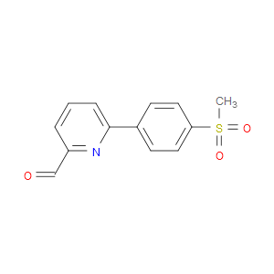 6-[4-(METHYLSULFONYL)PHENYL]-2-PYRIDINECARBOXALDEHYDE
