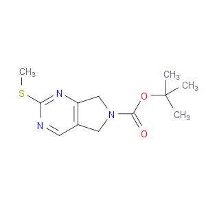 TERT-BUTYL 2-(METHYLTHIO)-5H-PYRROLO[3,4-D]PYRIMIDINE-6(7H)-CARBOXYLATE - Click Image to Close