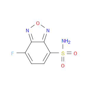 4-(AMINOSULFONYL)-7-FLUORO-2,1,3-BENZOXADIAZOLE - Click Image to Close