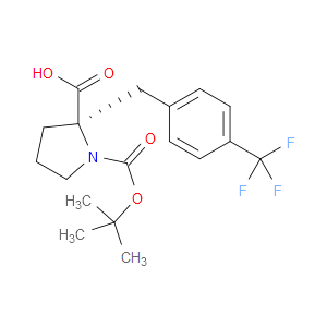 (R)-1-(TERT-BUTOXYCARBONYL)-2-(4-(TRIFLUOROMETHYL)BENZYL)PYRROLIDINE-2-CARBOXYLIC ACID