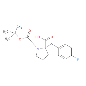 (S)-1-(TERT-BUTOXYCARBONYL)-2-(4-FLUOROBENZYL)PYRROLIDINE-2-CARBOXYLIC ACID - Click Image to Close