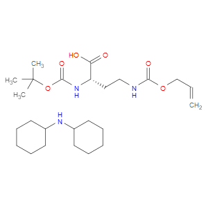 DICYCLOHEXYLAMINE (S)-4-(((ALLYLOXY)CARBONYL)AMINO)-2-((TERT-BUTOXYCARBONYL)AMINO)BUTANOATE - Click Image to Close