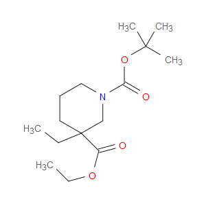 ETHYL 1-BOC-3-ETHYLPIPERIDINE-3-CARBOXYLATE - Click Image to Close