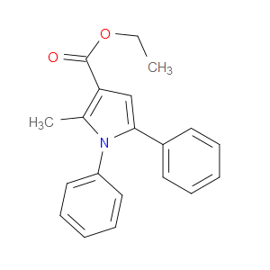 ETHYL 2-METHYL-1,5-DIPHENYL-1H-PYRROLE-3-CARBOXYLATE - Click Image to Close