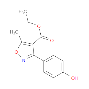 ETHYL 3-(4-HYDROXYPHENYL)-5-METHYLISOXAZOLE-4-CARBOXYLATE - Click Image to Close