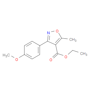 ETHYL 3-(4-METHOXYPHENYL)-5-METHYLISOXAZOLE-4-CARBOXYLATE