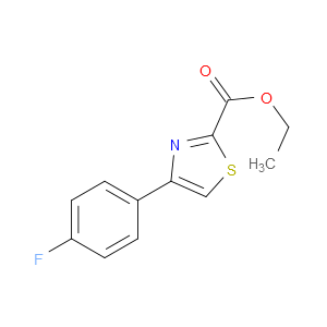 ETHYL 4-(4-FLUOROPHENYL)-2-THIAZOLECARBOXYLATE - Click Image to Close