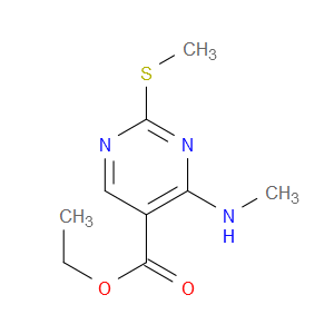 ETHYL 4-(METHYLAMINO)-2-(METHYLSULFANYL)-5-PYRIMIDINECARBOXYLATE