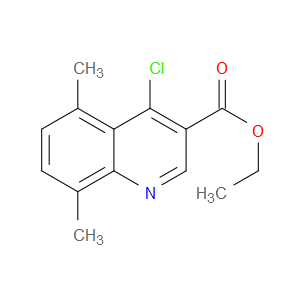 ETHYL 4-CHLORO-5,8-DIMETHYLQUINOLINE-3-CARBOXYLATE - Click Image to Close