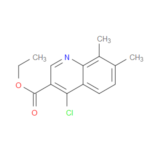 ETHYL 4-CHLORO-7,8-DIMETHYLQUINOLINE-3-CARBOXYLATE - Click Image to Close