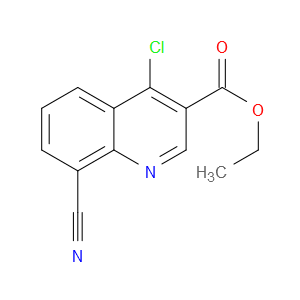 ETHYL 4-CHLORO-8-CYANOQUINOLINE-3-CARBOXYLATE