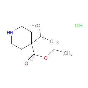 ETHYL 4-ISOPROPYL-4-PIPERIDINECARBOXYLATE HYDROCHLORIDE